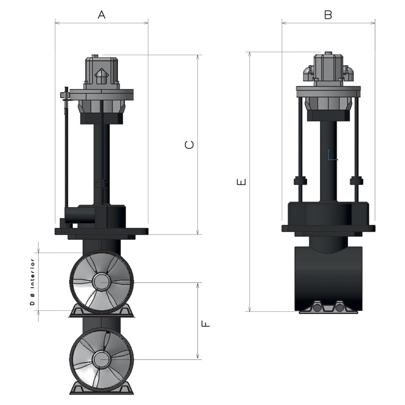 MAXPOWER 317705 HYD RETRACTABLE THRUSTER VIP250 24V