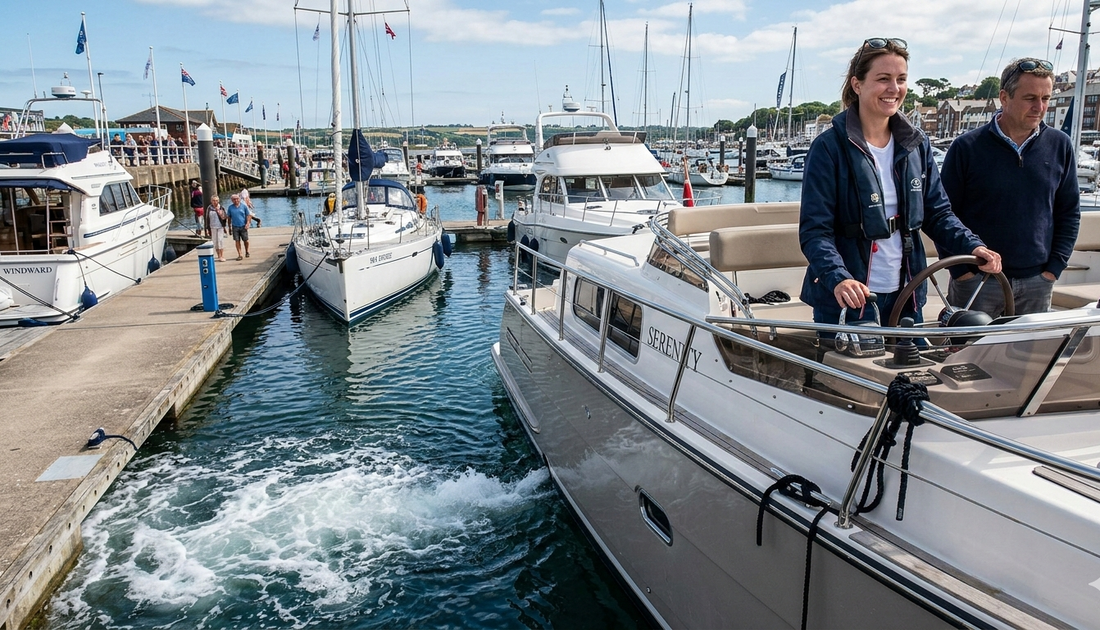 Could a side power bow thruster help beginners handle larger boats with more confidence?