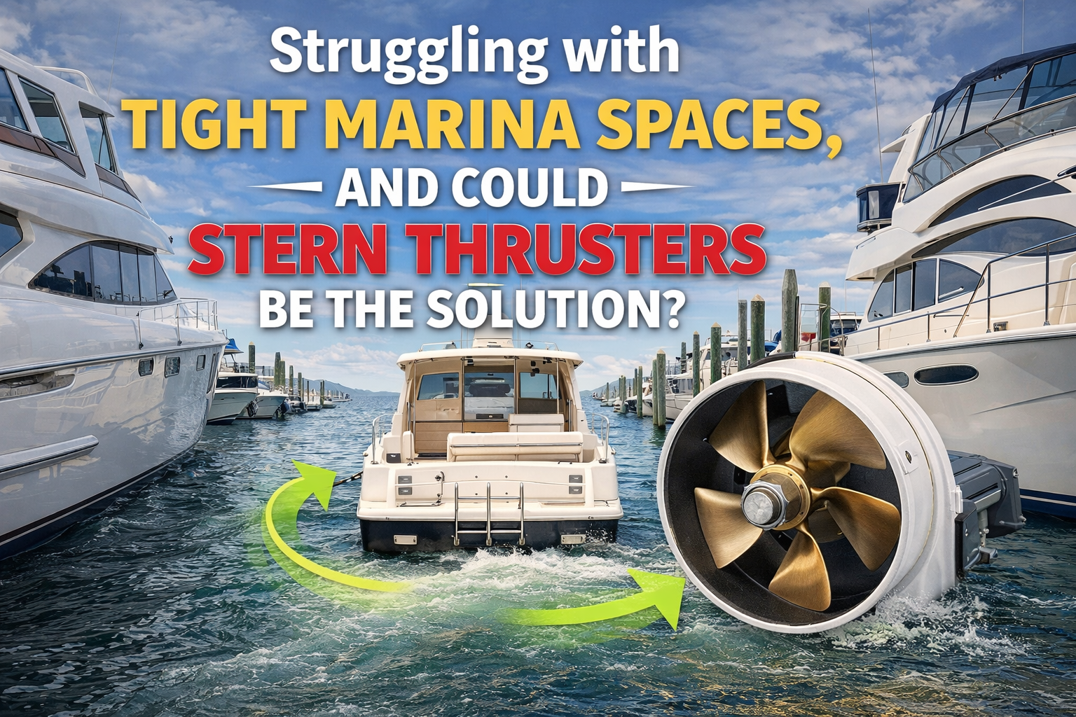 Struggling with tight marina spaces, and could stern thrusters be the solution?