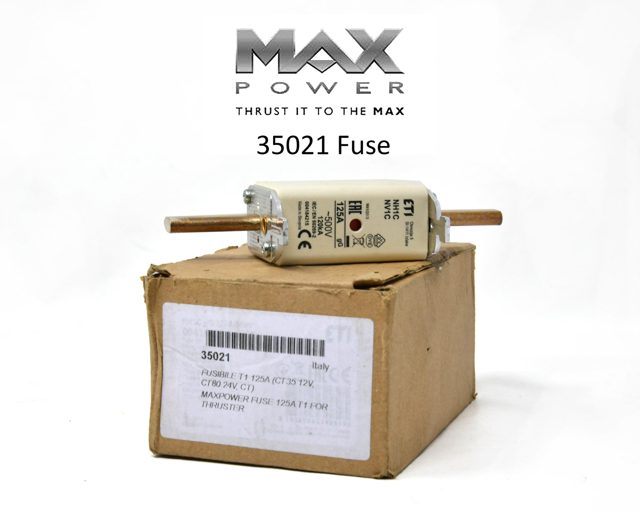 MAX POWER 35021 Fuse 125A T1 for Thruster