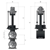 MAXPOWER 317705 HYD RETRACTABLE THRUSTER VIP250 24V