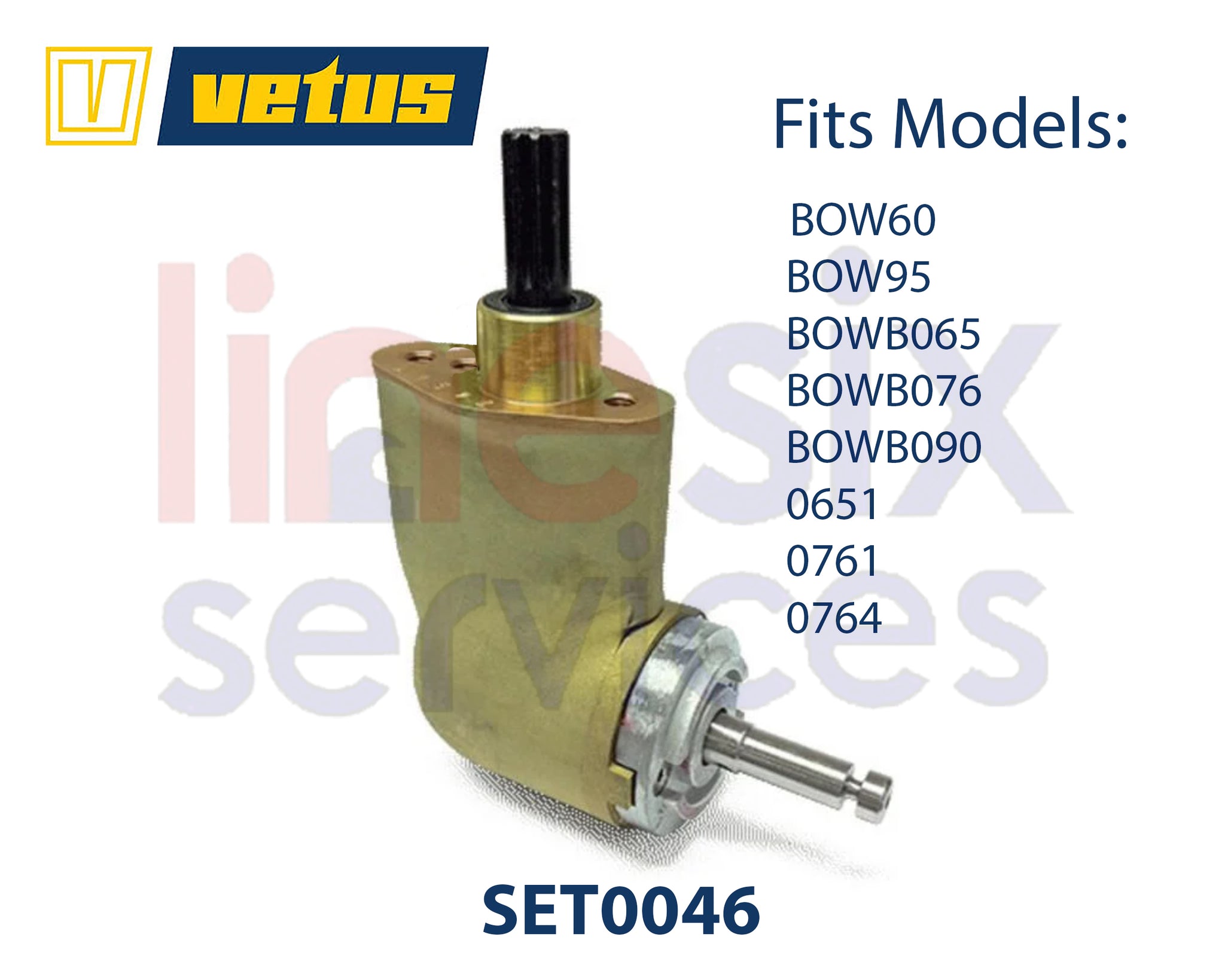 Vetus SET0046 Tail Piece for Vetus BOW60 and BOW95 Bow Thruster