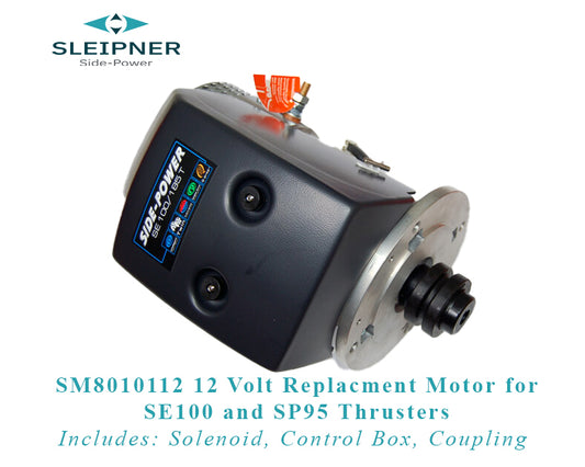 Seipner SM8010112 SE100/SP95T - Bow Thruster Replacement Motor Assembly 12 Volt