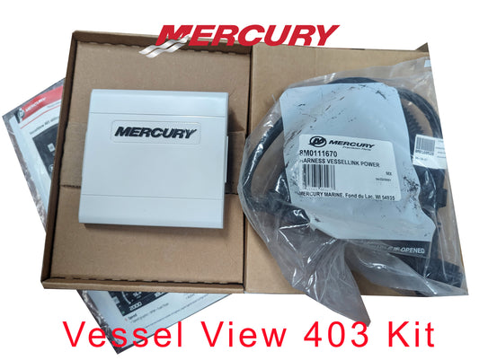 Mercury OEM  403 Vessel View Kit 8M124498 with 8M6005028 Display