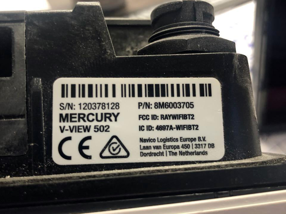 Mercury OEM  Vessel View 502 Display Only 8M6003705