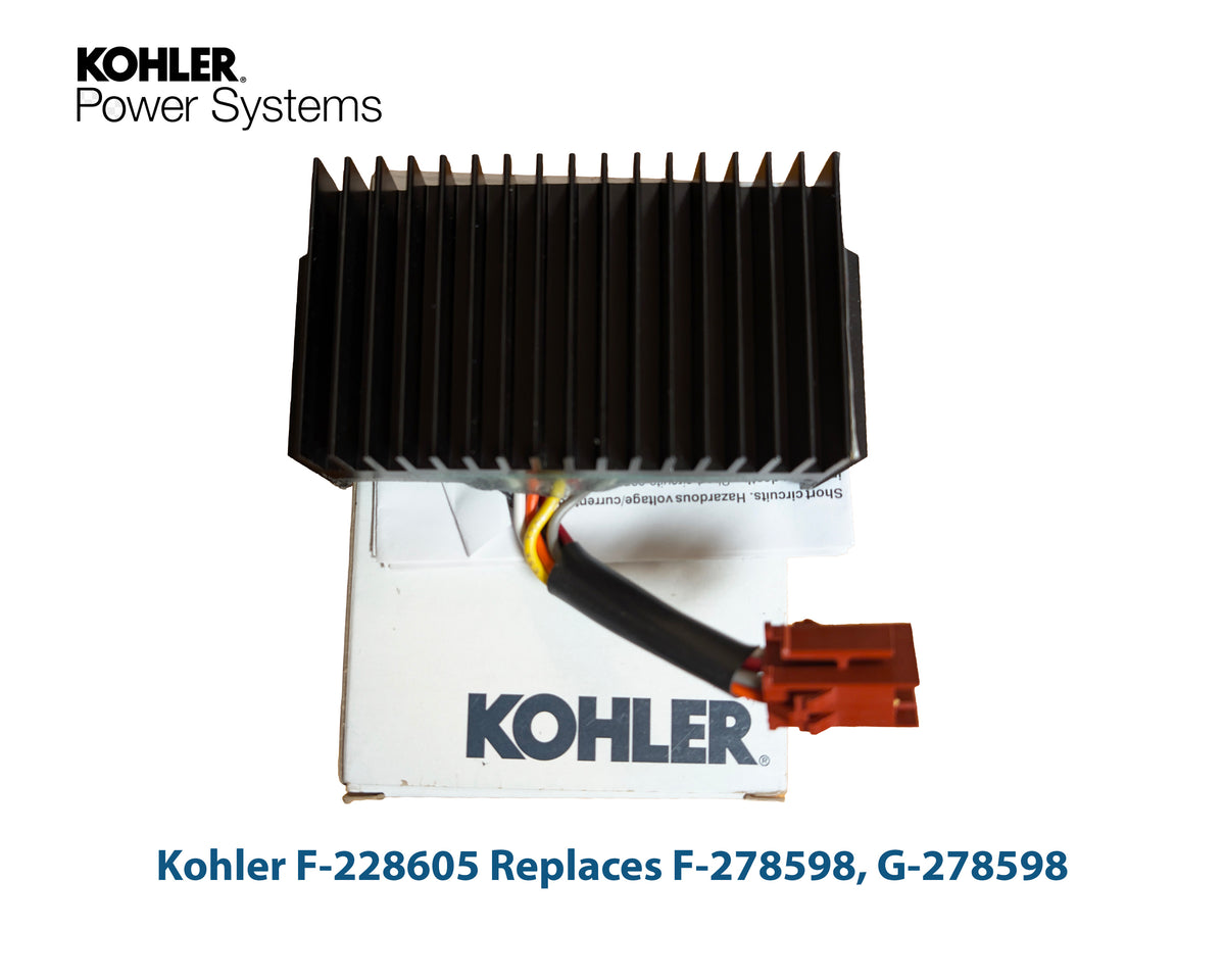 Kohler F-228605 Voltage Regulator Replaces F-278598, G-278598